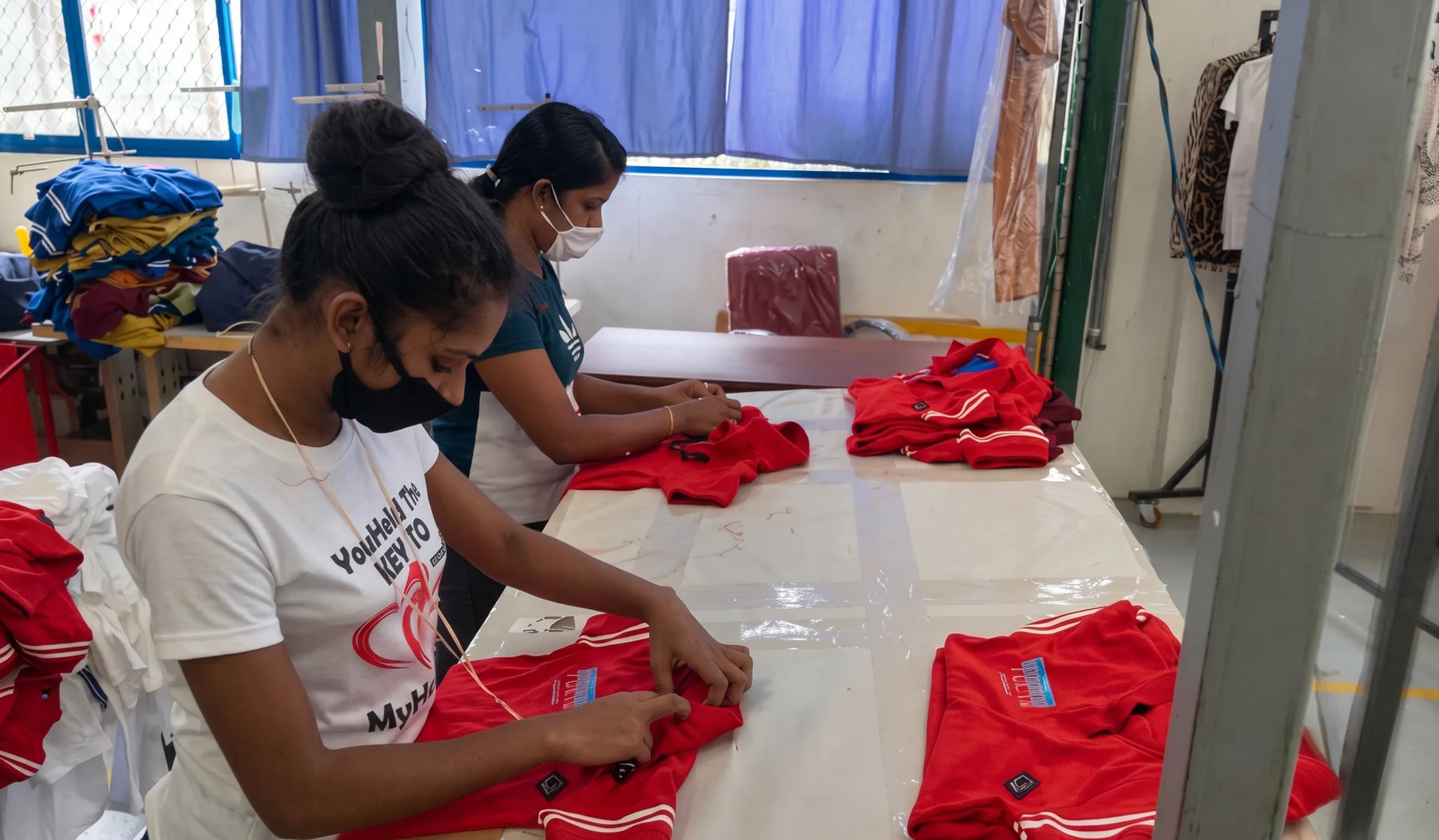 Finishing and packing at Dewmini Apparel